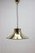 Lámpara colgante Mid-Century de latón de Napako, años 70, Imagen 3