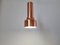 Mid-Century Danish Pendant in Copper, 1970s, Set of 4 11