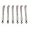 Acorn Butter Knives in Sterling Silver from Georg Jensen, Set of 6 1