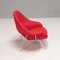 Red Armchair by Eero Saarinen Womb for Knoll 3