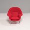 Red Armchair by Eero Saarinen Womb for Knoll, Image 2