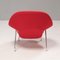 Poltrona rossa di Eero Saarinen Womb per Knoll, Immagine 4