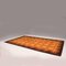 Orange & Brown Geometric Shag Pile Rug, 1970s, Image 3