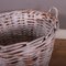 Large White Washed Log Basket, Image 4