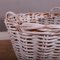 Large White Washed Log Basket 2