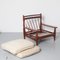 Brazilian Modern Lounge Chair in Beige Leather, Image 14