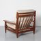 Brazilian Modern Lounge Chair in Beige Leather, Image 2