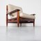 Brasilianischer moderner Sessel aus beigem Leder 15