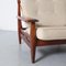 Brasilianischer moderner Sessel aus beigem Leder 10