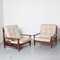 Brazilian Modern Lounge Chair in Beige Leather, Image 11