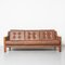 Danish Sofa in Brown Leather 1