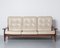 Brasilianisches Modernes Sofa in Beige Leder 1