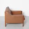 Danish Lounge Chair in Brown Leather 6