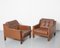Danish Lounge Chair in Brown Leather 10