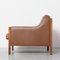 Danish Lounge Chair in Brown Leather 4