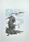 Litografia originale di Oscar Pelosi, La donna con uccello, anni '80, Immagine 1