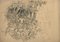 Maurice Chabas, Into the Wood, Original Pencil Drawing, Early 20th-Century 1