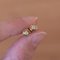 Orecchini Point Light vintage in oro 14k con diamanti, anni '60, Immagine 1