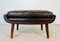 Vintage Mid-Century Danish Matador Footstool in Leather and Rosewood, 1960s, Image 1