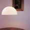 Grande Lampe à Suspension Sonora en Verre Opalin Blanc par Vico Magistretti pour Oluce 3