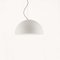 Grande Lampe à Suspension Sonora en Verre Opalin Blanc par Vico Magistretti pour Oluce 6