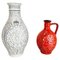 Deutsche Mehrfarbige Fat Lava Op Art Keramik Vase von BAY Ceramics, 2er Set 1