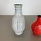 German Multi-Color Fat Lava Op Art Pottery Vase from BAY Ceramics, Set of 2 10