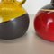 German Pottery Vases in Red and Yellow from Steuler Ceramics, 1970s, Set of 2 8