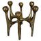 Mid-Century German Brutalist Candleholder in Bronze by Michael Harjes, 1960s, Image 1