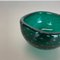 Italian Bullicante Green Bowl in Murano Glass, 1970s, Image 4