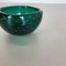 Italienische Bullicante Green Schale aus Muranoglas, 1970er 12