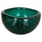 Italian Bullicante Green Bowl in Murano Glass, 1970s, Image 1