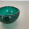 Italian Bullicante Green Bowl in Murano Glass, 1970s 6