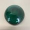 Cuenco italiano Bullicante verde de cristal de Murano, años 70, Imagen 20