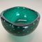 Italian Bullicante Green Bowl in Murano Glass, 1970s 7