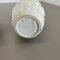 German White Floral Fat Lava Op Art Pottery Vase from BAY Ceramics, Set of 2, Image 19