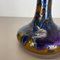 German Super Glaze Ceramic Studio Pottery Vase from Marei Ceramics, 1970s, Set of 2 6