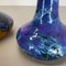 German Super Glaze Ceramic Studio Pottery Vase from Marei Ceramics, 1970s, Set of 2 14