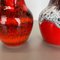 German Multi-Color Fat Lava Op Art Pottery Vase from BAY Ceramics, 1970s, Set of 2 14