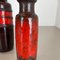 Vintage German Pottery Fat Lava Vases from Scheurich, 1970s, Set of 3 15
