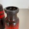 Vintage German Pottery Fat Lava Vases from Scheurich, 1970s, Set of 3, Image 16