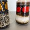 Jarrones Fat Lava alemanes de cerámica de Scheurich, años 70. Juego de 2, Imagen 8