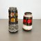 German Pottery Fat Lava Vases from Scheurich, 1970s, Set of 2 4