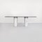 Mid-Century Italian Rectangular Dining Table in Glass Mirror and Marble, 1980s 3