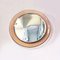 Mid-Century Modern Italian Round Wall Mirror with Pink Glass, 1960s 4