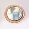 Mid-Century Modern Italian Round Wall Mirror with Pink Glass, 1960s, Image 4