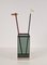 Mid-Century Italian Glass and Chrome Umbrella Stand, 1970s 14