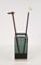 Mid-Century Italian Glass and Chrome Umbrella Stand, 1970s 15