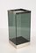 Mid-Century Italian Glass and Chrome Umbrella Stand, 1970s 5