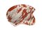 Italian Red Pink and White Marble Shell-Shaped Decorative Bowl, 1970s 8